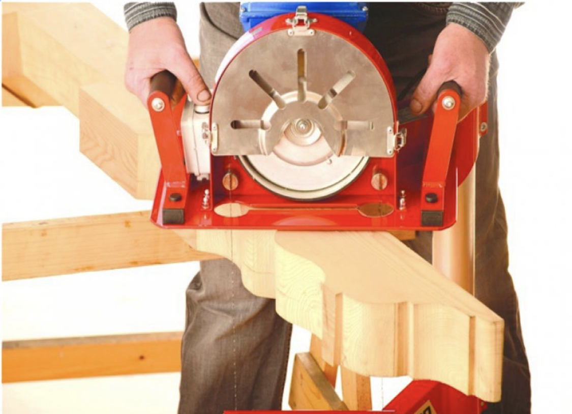 Fierăstrău electric manual cu bandă pentru lemn R290 — fotografia 3