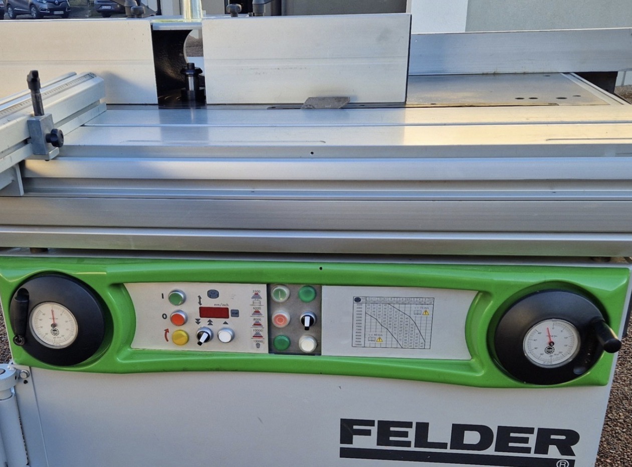 Combined machine Felder panel control view